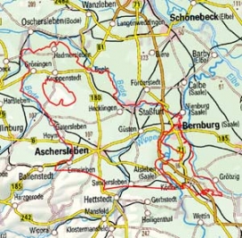 Abgrenzung der Landschaft "Nordöstliches Harzvorland" (50200) Abgrenzung der Landschaft "Nordöstliches Harzvorland" (50200)
