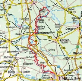 Abgrenzung der Landschaft "Unteres Saaletal" (50201) Abgrenzung der Landschaft "Unteres Saaletal" (50201)