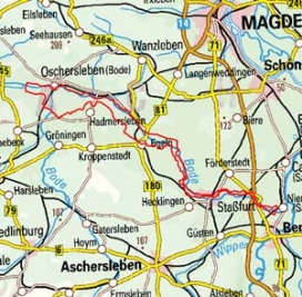 Abgrenzung der Landschaft "Bodeniederung" (50300)