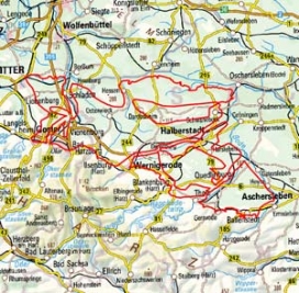 Abgrenzung der Landschaft "Harzrandmulde" (51000)