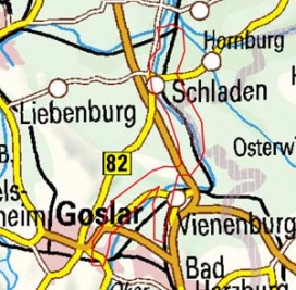 Abgrenzung der Landschaft "Okertal" (51002) Abgrenzung der Landschaft "Okertal" (51002)