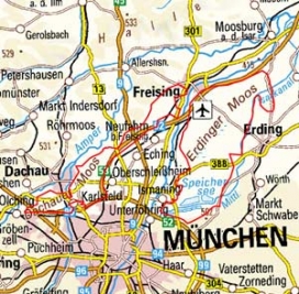 Abgrenzung der Landschaft "Dachauer-Erdinger-Freisinger Moos" (5101)