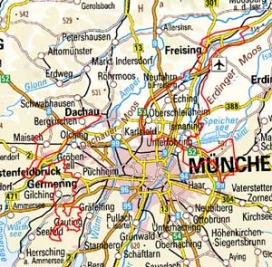 Abgrenzung der Landschaft "Münchener Ebene mit Isar" (5102)