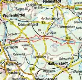 Abgrenzung der Landschaft "Grosses Bruch" (51100)