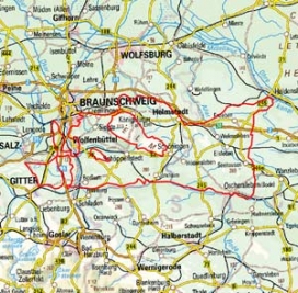 Abgrenzung der Landschaft "Ostbraunschweigisches Hügelland" (51201) Abgrenzung der Landschaft "Ostbraunschweigisches Hügelland" (51201)
