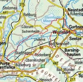 Abgrenzung der Landschaft "Bückebergvorland" (52200) Abgrenzung der Landschaft "Bückebergvorland" (52200)