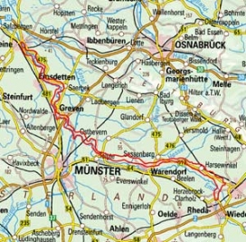 Abgrenzung der Landschaft "Münsterländer Emstal" (54001) Abgrenzung der Landschaft "Münsterländer Emstal" (54001)
