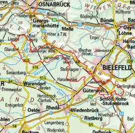 Abgrenzung der Landschaft "Nordmünsterländer Lehmplatten" (54003)
