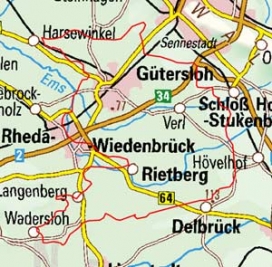 Abgrenzung der Landschaft "Ostmünsterländer Sande" (54005) Abgrenzung der Landschaft "Ostmünsterländer Sande" (54005)