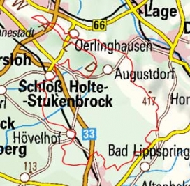 Abgrenzung der Landschaft "Senne" (54006) Abgrenzung der Landschaft "Senne" (54006)