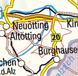 Abgrenzung der Landschaft "Öttinger und Daxenthaler Forst" (5401) Abgrenzung der Landschaft "Öttinger und Daxenthaler Forst" (5401)