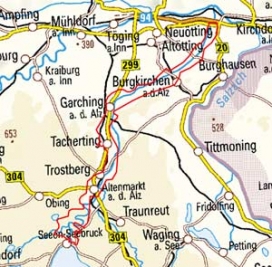 Abgrenzung der Landschaft "Alztal" (5402)