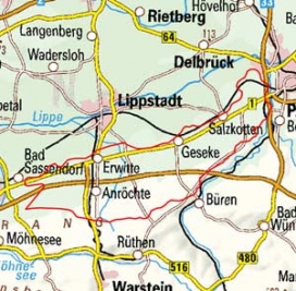 Abgrenzung der Landschaft "Östlicher Oberer Hellweg" (54203) Abgrenzung der Landschaft "Östlicher Oberer Hellweg" (54203)