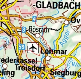 Abgrenzung der Landschaft "Wahner Heide" (55001) Abgrenzung der Landschaft "Wahner Heide" (55001)