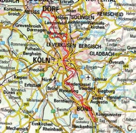 Abgrenzung der Landschaft "Köln-Bonner Rheinaue" (55101)