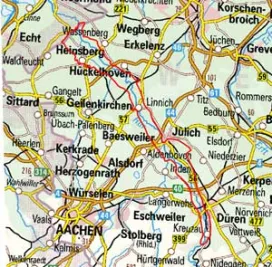 Abgrenzung der Landschaft "Niederung der Rur" (55301)