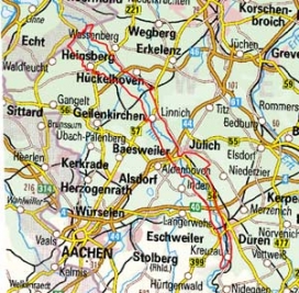 Abgrenzung der Landschaft "Niederung der Rur" (55301)