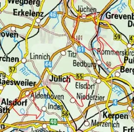 Abgrenzung der Landschaft "Braunkohlentagebau Garzweiler Hambach Inden" (55403)