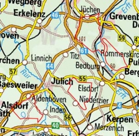 Abgrenzung der Landschaft "Braunkohlentagebau Garzweiler Hambach Inden" (55403)