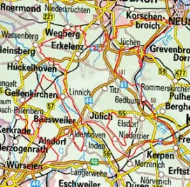 Abgrenzung der Landschaft "Jülicher Börde" (55404)