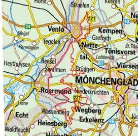 Abgrenzung der Landschaft "Elmpt-Kaldenkirchener Grenzwaldungen Effeld-Ophovener Heidewald" (57101) Abgrenzung der Landschaft "Elmpt-Kaldenkirchener Grenzwaldungen Effeld-Ophovener Heidewald" (57101)