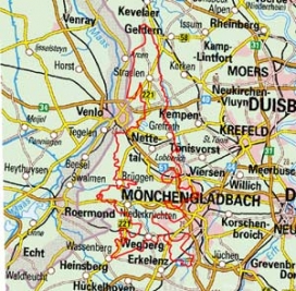 Abgrenzung der Landschaft "Schwalm-Nette-Ackerebene (und Straelener Terrassenplatte)" (57102) Abgrenzung der Landschaft "Schwalm-Nette-Ackerebene (und Straelener Terrassenplatte)" (57102)