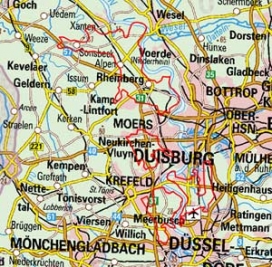 Abgrenzung der Landschaft "Mittlere Niederrheinebene" (57502) Abgrenzung der Landschaft "Mittlere Niederrheinebene" (57502)