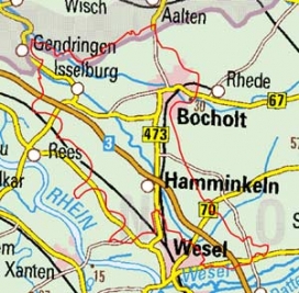Abgrenzung der Landschaft "Isselebene" (57601)