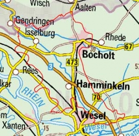 Abgrenzung der Landschaft "Isselebene" (57601) Abgrenzung der Landschaft "Isselebene" (57601)