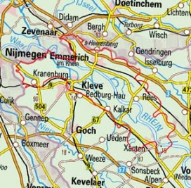 Abgrenzung der Landschaft "Untere Rheinniederung" (57701)