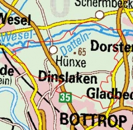 Abgrenzung der Landschaft "Königshardter Sandplatten" (57801) Abgrenzung der Landschaft "Königshardter Sandplatten" (57801)