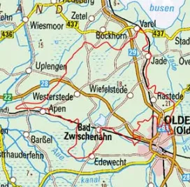 Abgrenzung der Landschaft "Oldenburger Geest" (60301)