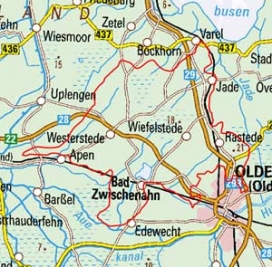 Abgrenzung der Landschaft "Oldenburger Geest" (60301) Abgrenzung der Landschaft "Oldenburger Geest" (60301)