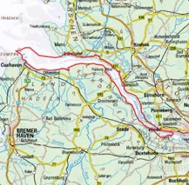 Abgrenzung der Landschaft "Elbeästuar" (61203)