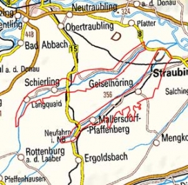 Abgrenzung der Landschaft "Talzüge von Grosser und Kleiner Laaber" (6203)