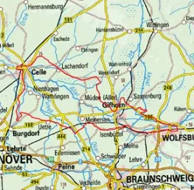 Abgrenzung der Landschaft "Obere Allerniederung" (62600)