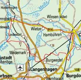 Abgrenzung der Landschaft "Wietzenbruch" (62703)