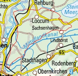 Abgrenzung der Landschaft "Loccumer Geest" (62800) Abgrenzung der Landschaft "Loccumer Geest" (62800)
