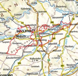 Abgrenzung der Landschaft "Donaumoos" (6300)
