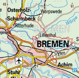 Abgrenzung der Landschaft "Untere Wümmeniederung" (63102)