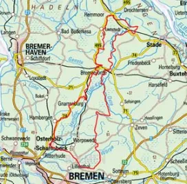 Abgrenzung der Landschaft "Teufelsmoor" (63200)