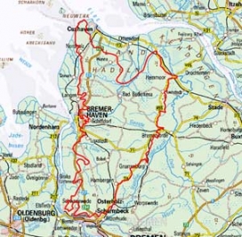Abgrenzung der Landschaft "Wesermünder Geest" (63301) Abgrenzung der Landschaft "Wesermünder Geest" (63301)