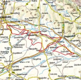 Abgrenzung der Landschaft "Dungau" (6400)