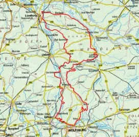 Abgrenzung der Landschaft "Ostheide" (64200)