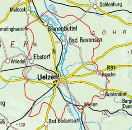 Abgrenzung der Landschaft "Uelzener Becken" (64300)