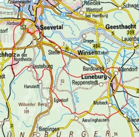 Abgrenzung der Landschaft "Luheheide" (64401) Abgrenzung der Landschaft "Luheheide" (64401)