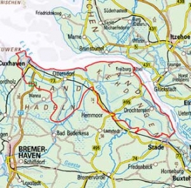 Abgrenzung der Landschaft "Stader Elbmarschen" (67002) Abgrenzung der Landschaft "Stader Elbmarschen" (67002)