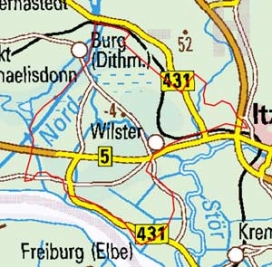 Abgrenzung der Landschaft "Wilstermarsch" (67101) Abgrenzung der Landschaft "Wilstermarsch" (67101)