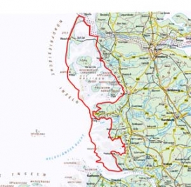Abgrenzung der Landschaft "Schleswig-Holsteinisches Wattenmeer Inseln und Halligen" (68000) Abgrenzung der Landschaft "Schleswig-Holsteinisches Wattenmeer Inseln und Halligen" (68000)
