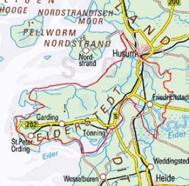 Abgrenzung der Landschaft "Eiderstedt" (68300)